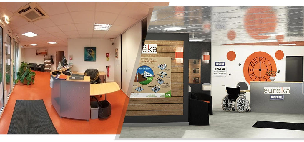 Projet point accueil collectivite eureka inside by nadege lara - amenagement 3d